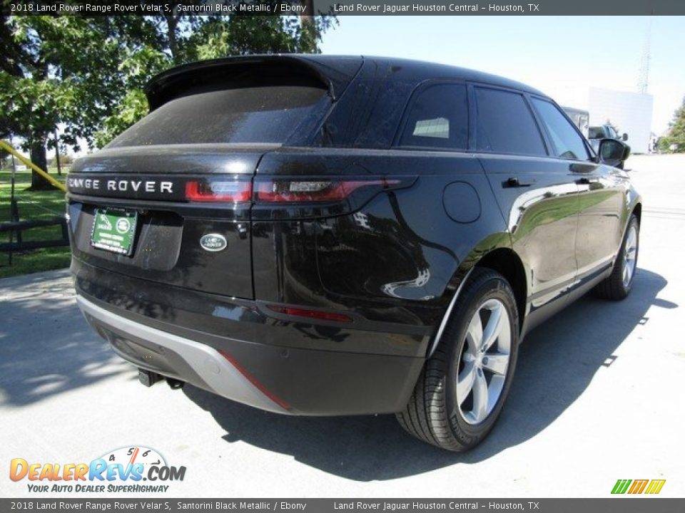 2018 Land Rover Range Rover Velar S Santorini Black Metallic / Ebony Photo #7