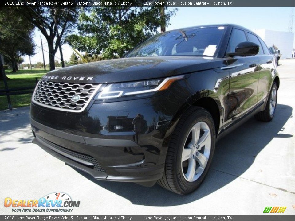 2018 Land Rover Range Rover Velar S Santorini Black Metallic / Ebony Photo #10