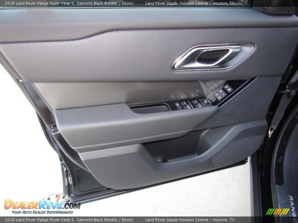 2018 Land Rover Range Rover Velar S Santorini Black Metallic / Ebony Photo #18