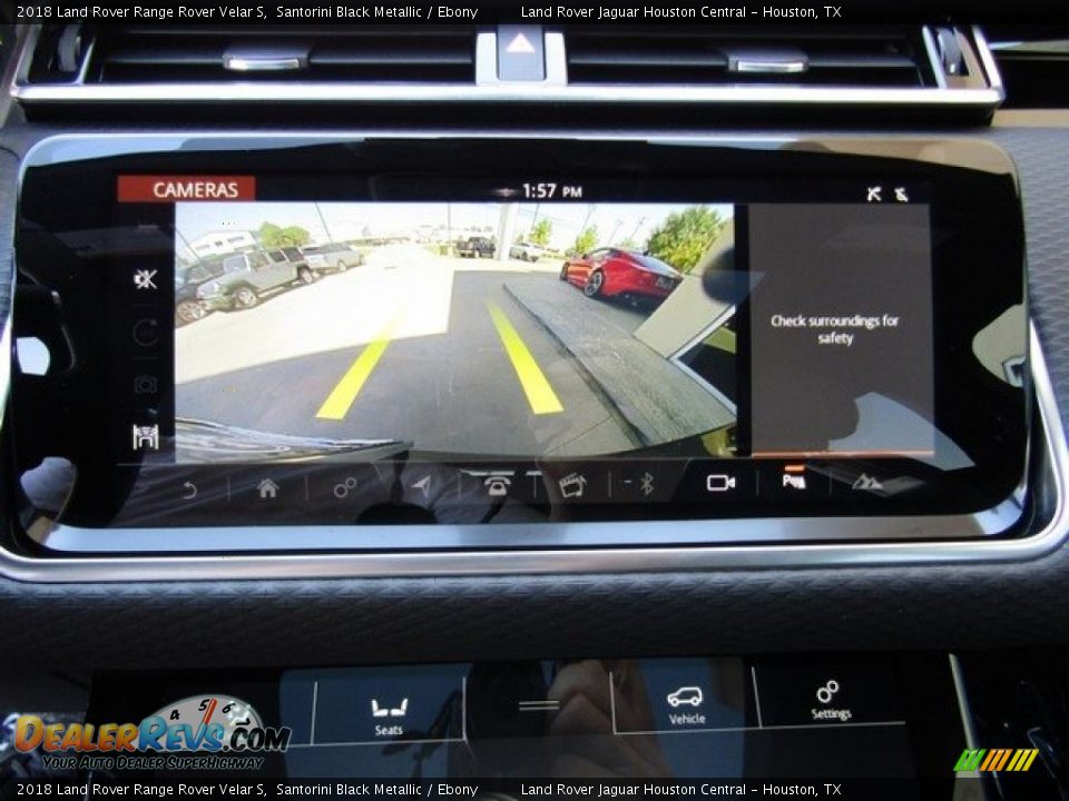 2018 Land Rover Range Rover Velar S Santorini Black Metallic / Ebony Photo #20