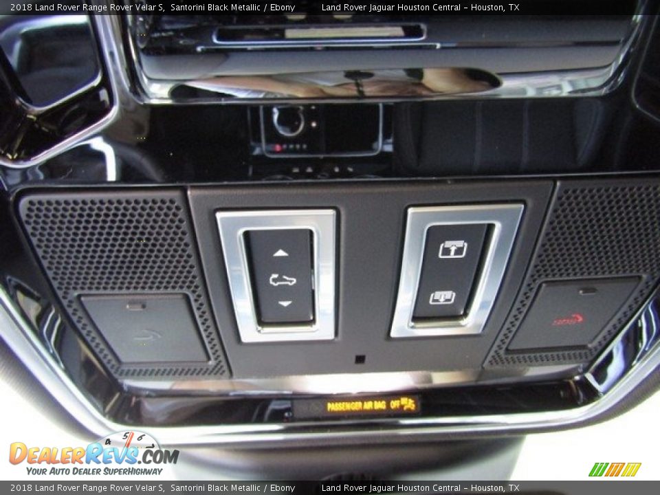 2018 Land Rover Range Rover Velar S Santorini Black Metallic / Ebony Photo #22