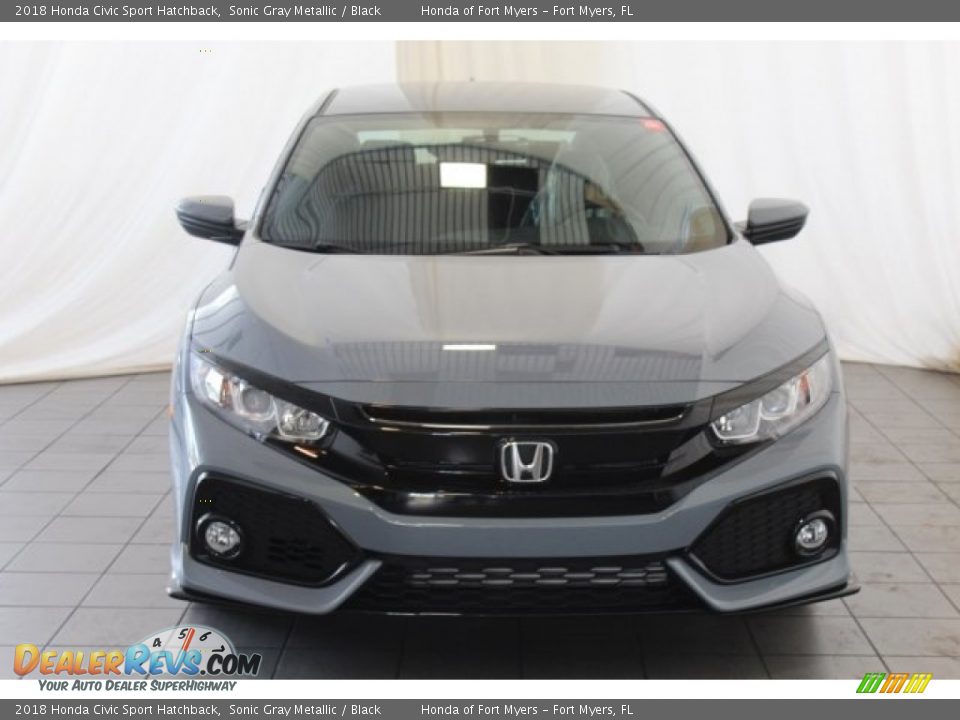 2018 Honda Civic Sport Hatchback Sonic Gray Metallic / Black Photo #4
