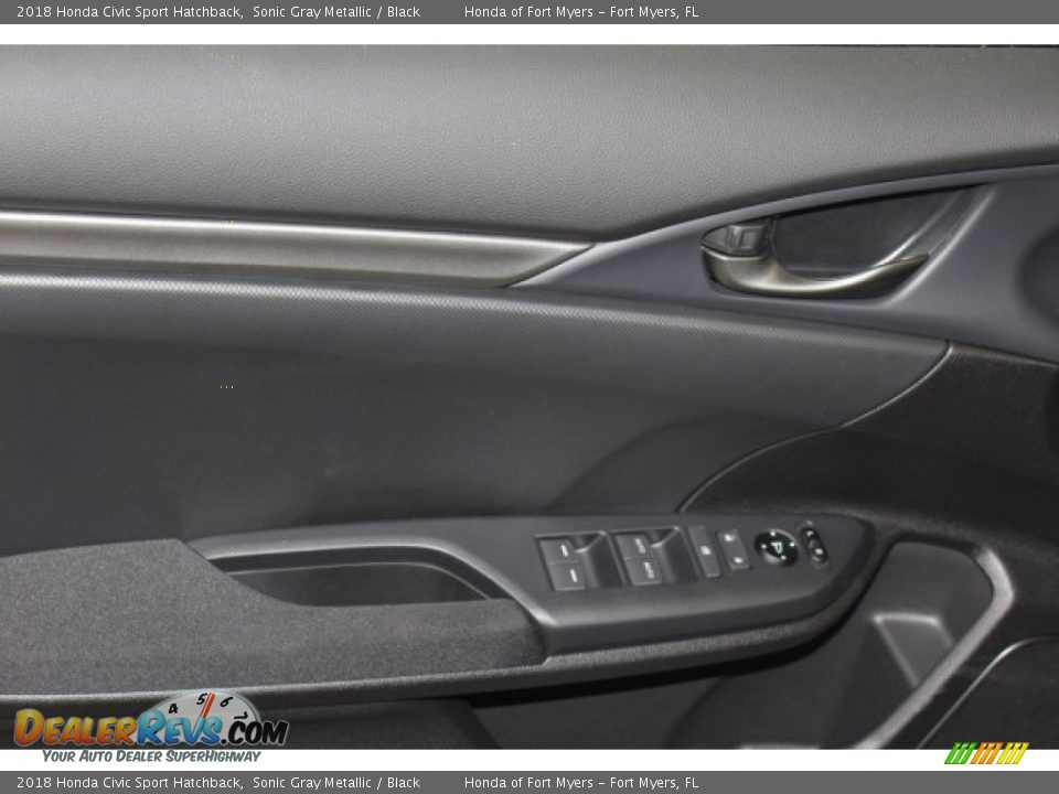 2018 Honda Civic Sport Hatchback Sonic Gray Metallic / Black Photo #9