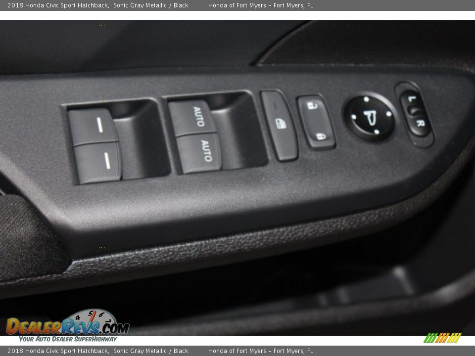 2018 Honda Civic Sport Hatchback Sonic Gray Metallic / Black Photo #10