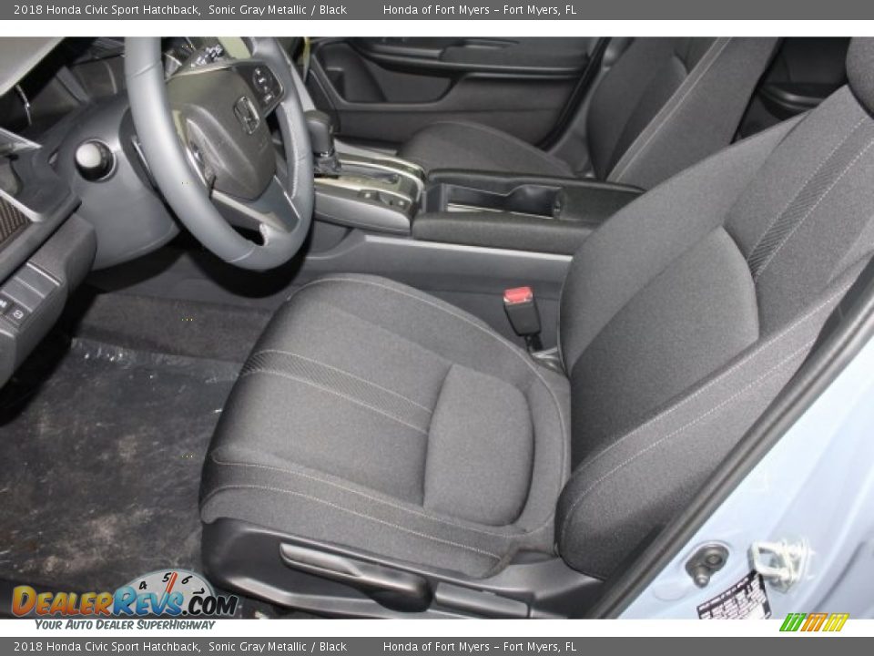 2018 Honda Civic Sport Hatchback Sonic Gray Metallic / Black Photo #11