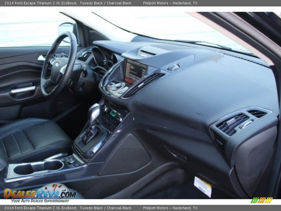 2014 Ford Escape Titanium 2.0L EcoBoost Tuxedo Black / Charcoal Black Photo #34