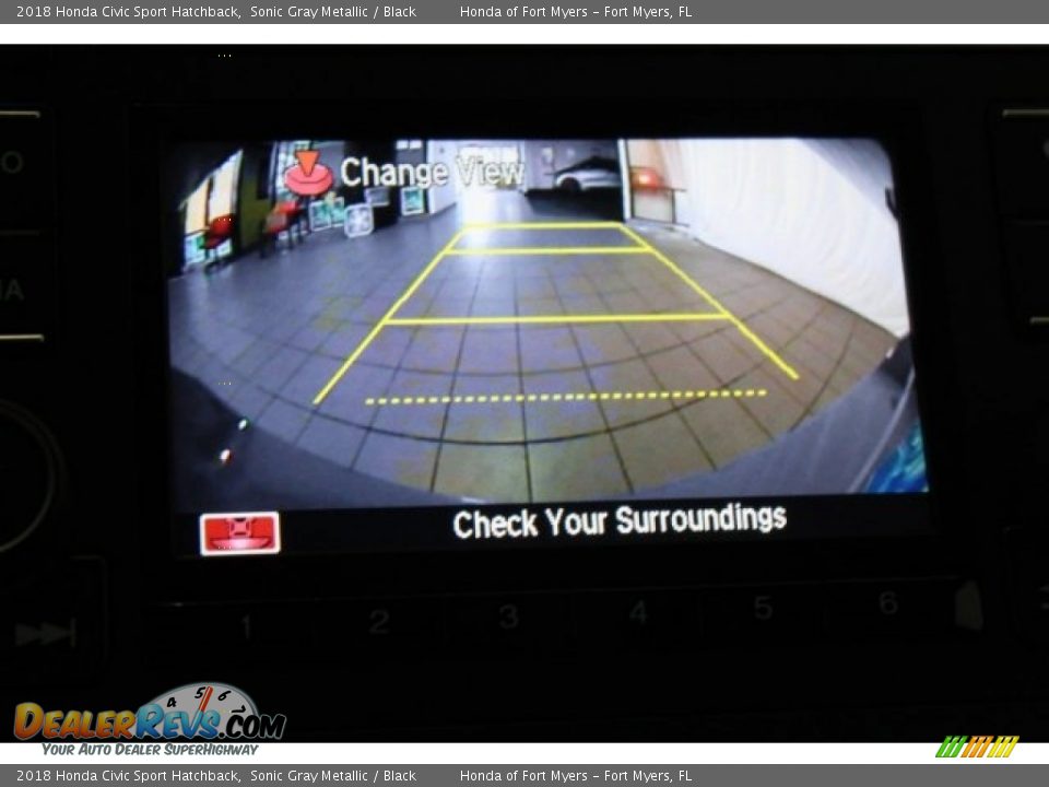 2018 Honda Civic Sport Hatchback Sonic Gray Metallic / Black Photo #16