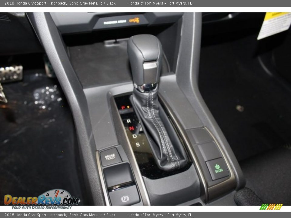 2018 Honda Civic Sport Hatchback Sonic Gray Metallic / Black Photo #19