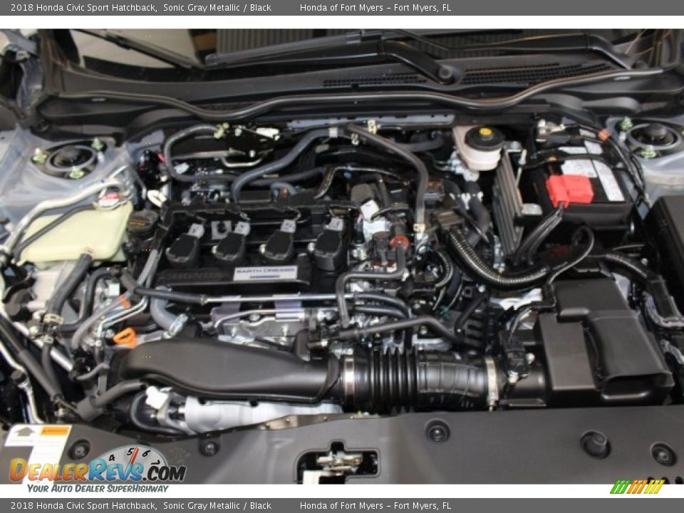 2018 Honda Civic Sport Hatchback Sonic Gray Metallic / Black Photo #23