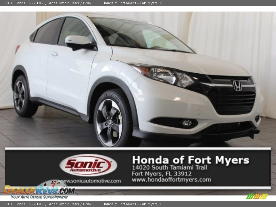 2018 Honda HR-V EX-L White Orchid Pearl / Gray Photo #1