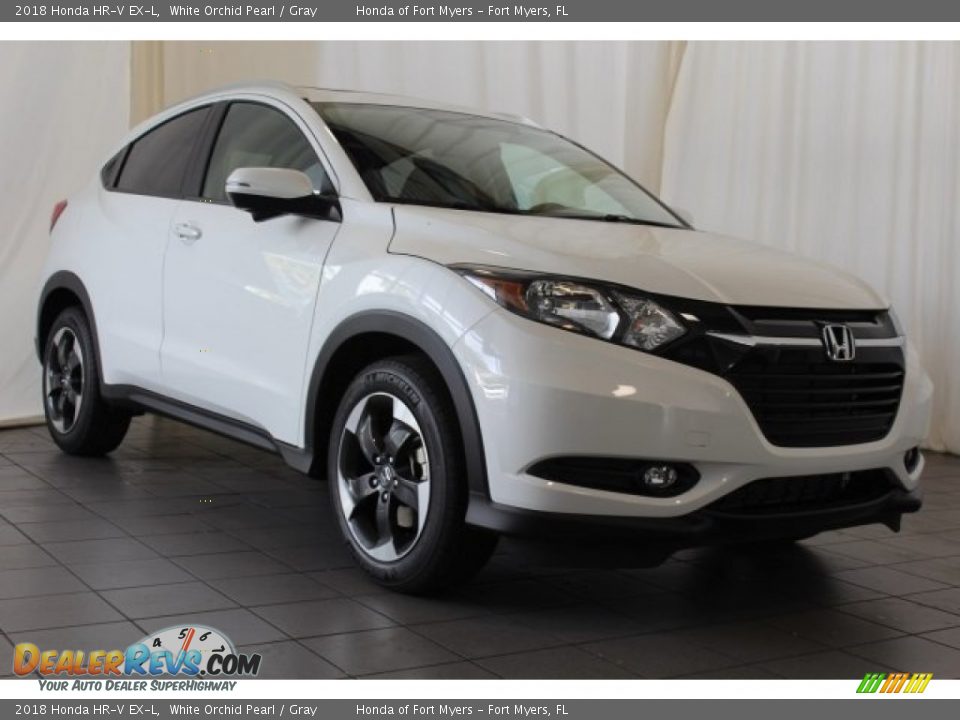 2018 Honda HR-V EX-L White Orchid Pearl / Gray Photo #2