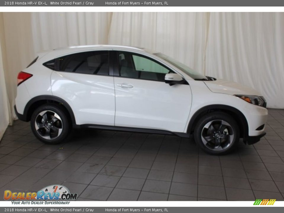 2018 Honda HR-V EX-L White Orchid Pearl / Gray Photo #3