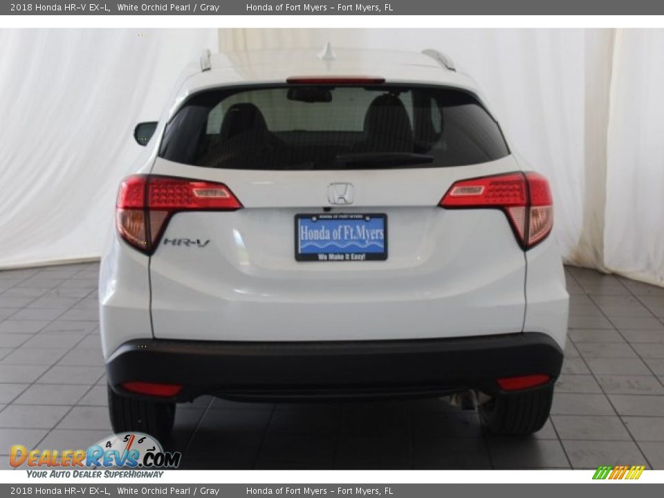 2018 Honda HR-V EX-L White Orchid Pearl / Gray Photo #7