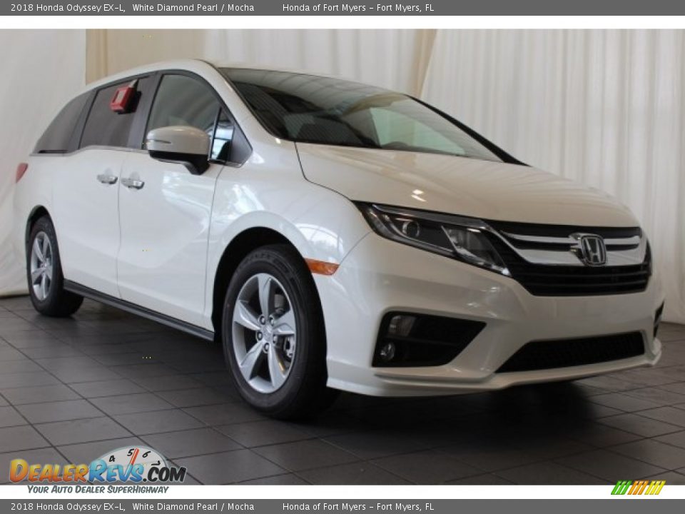 2018 Honda Odyssey EX-L White Diamond Pearl / Mocha Photo #2
