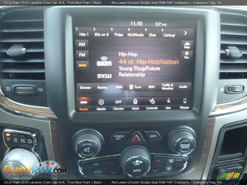 2018 Ram 1500 Laramie Crew Cab 4x4 True Blue Pearl / Black Photo #18