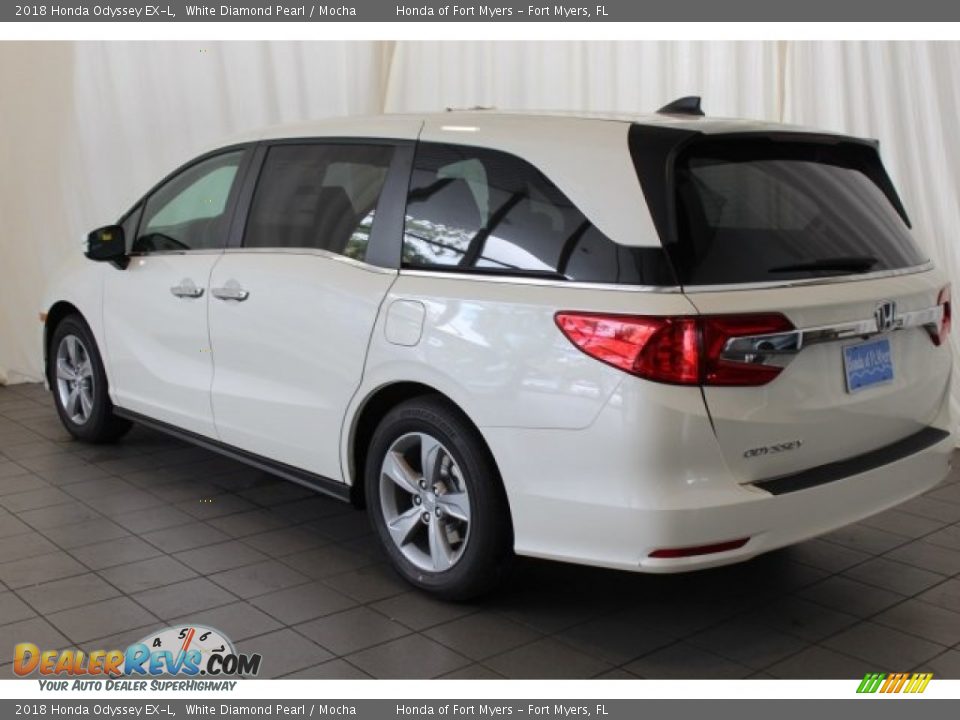 2018 Honda Odyssey EX-L White Diamond Pearl / Mocha Photo #6