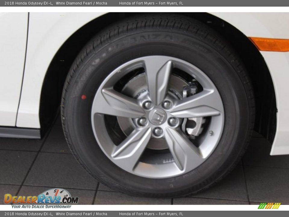 2018 Honda Odyssey EX-L White Diamond Pearl / Mocha Photo #8
