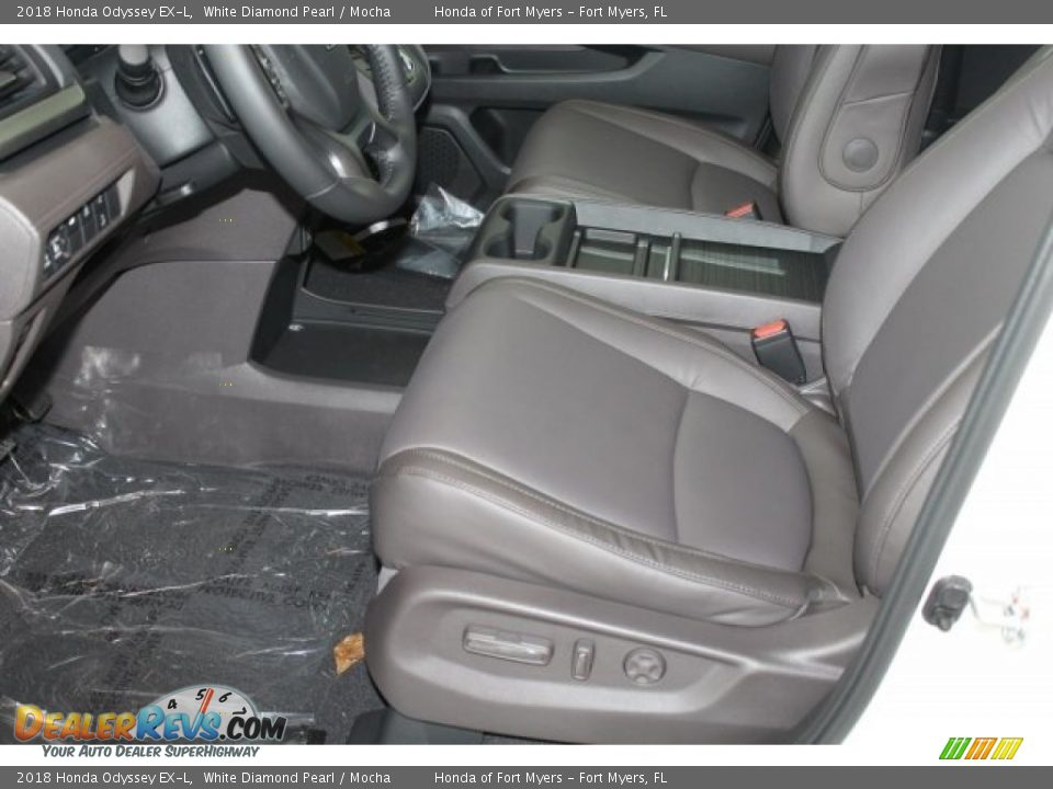 2018 Honda Odyssey EX-L White Diamond Pearl / Mocha Photo #12