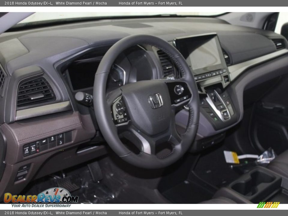 2018 Honda Odyssey EX-L White Diamond Pearl / Mocha Photo #13