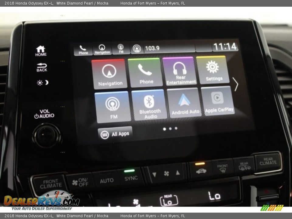 2018 Honda Odyssey EX-L White Diamond Pearl / Mocha Photo #18