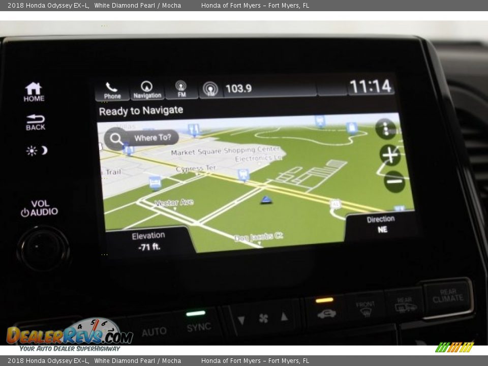 2018 Honda Odyssey EX-L White Diamond Pearl / Mocha Photo #19