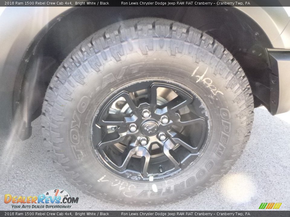 2018 Ram 1500 Rebel Crew Cab 4x4 Bright White / Black Photo #9