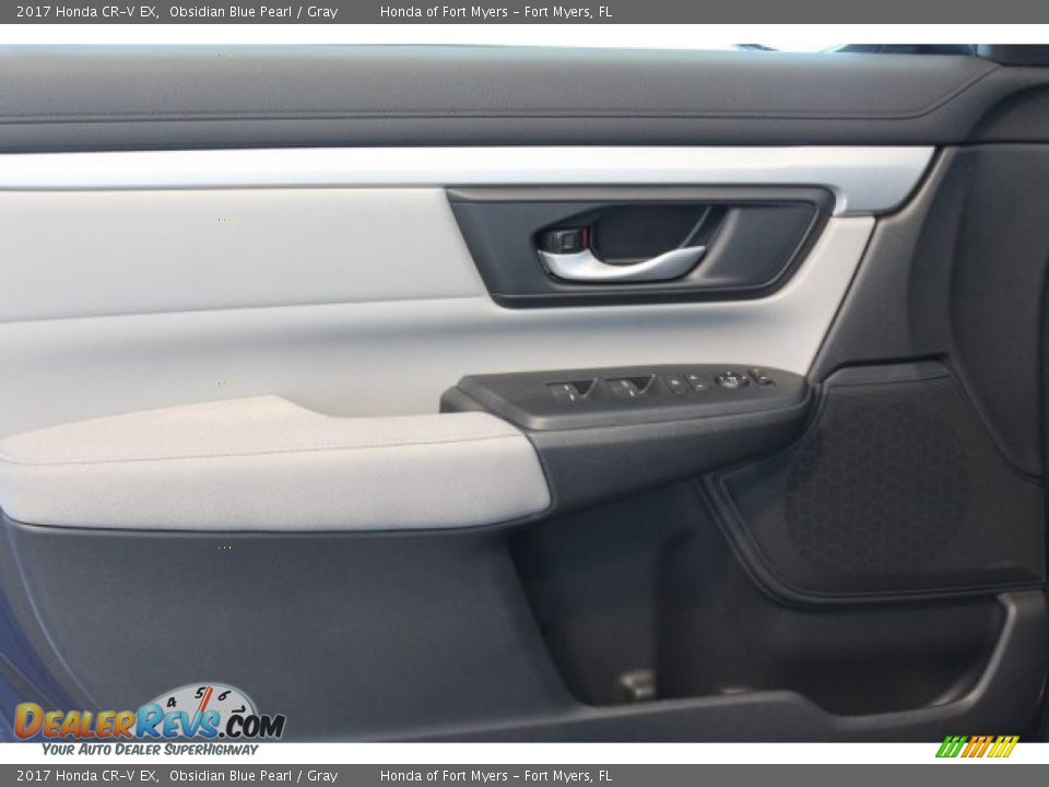 2017 Honda CR-V EX Obsidian Blue Pearl / Gray Photo #7