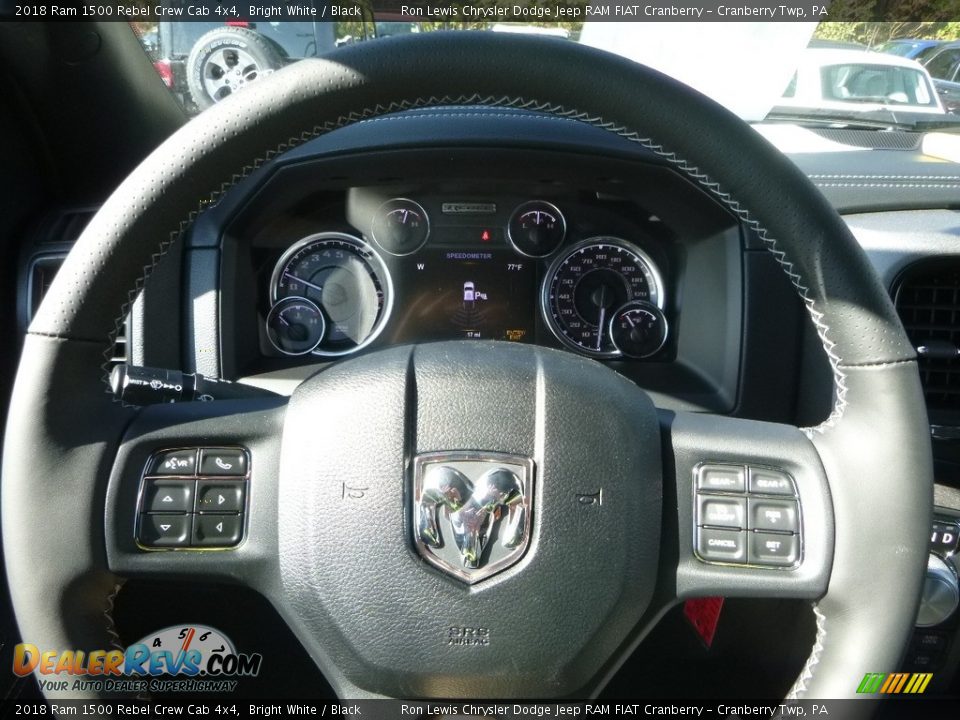 2018 Ram 1500 Rebel Crew Cab 4x4 Bright White / Black Photo #20