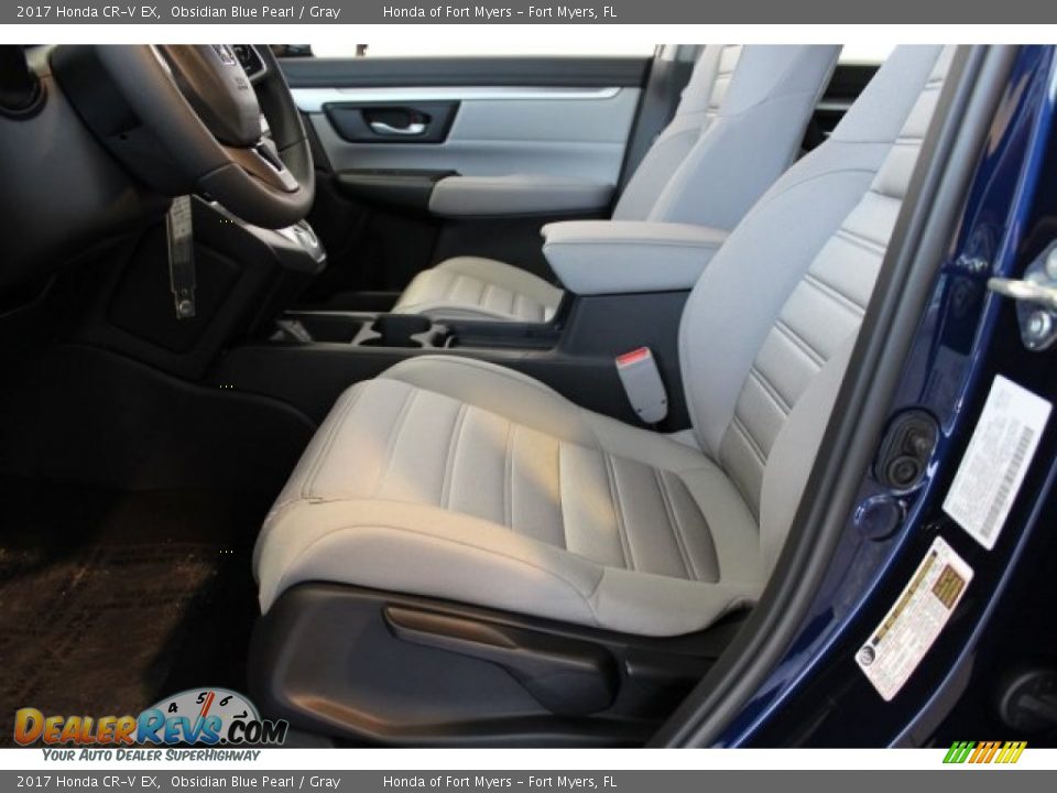 2017 Honda CR-V EX Obsidian Blue Pearl / Gray Photo #9