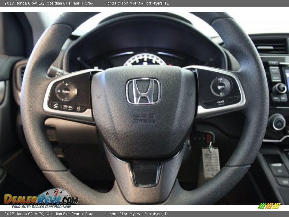 2017 Honda CR-V EX Obsidian Blue Pearl / Gray Photo #11
