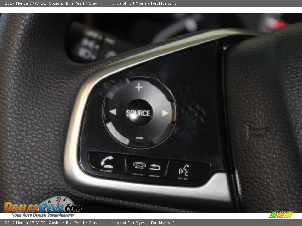 2017 Honda CR-V EX Obsidian Blue Pearl / Gray Photo #12