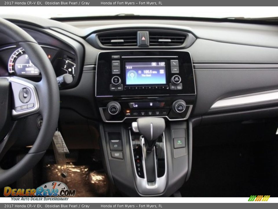 2017 Honda CR-V EX Obsidian Blue Pearl / Gray Photo #14