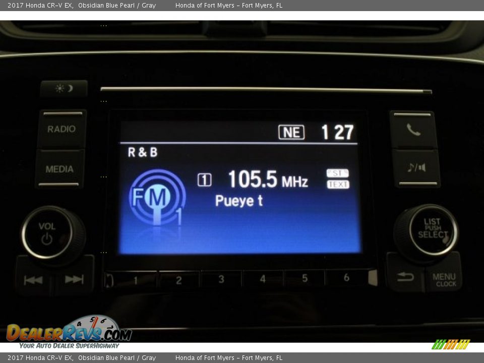 2017 Honda CR-V EX Obsidian Blue Pearl / Gray Photo #15