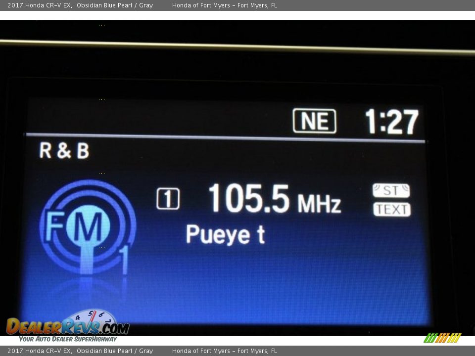 2017 Honda CR-V EX Obsidian Blue Pearl / Gray Photo #16