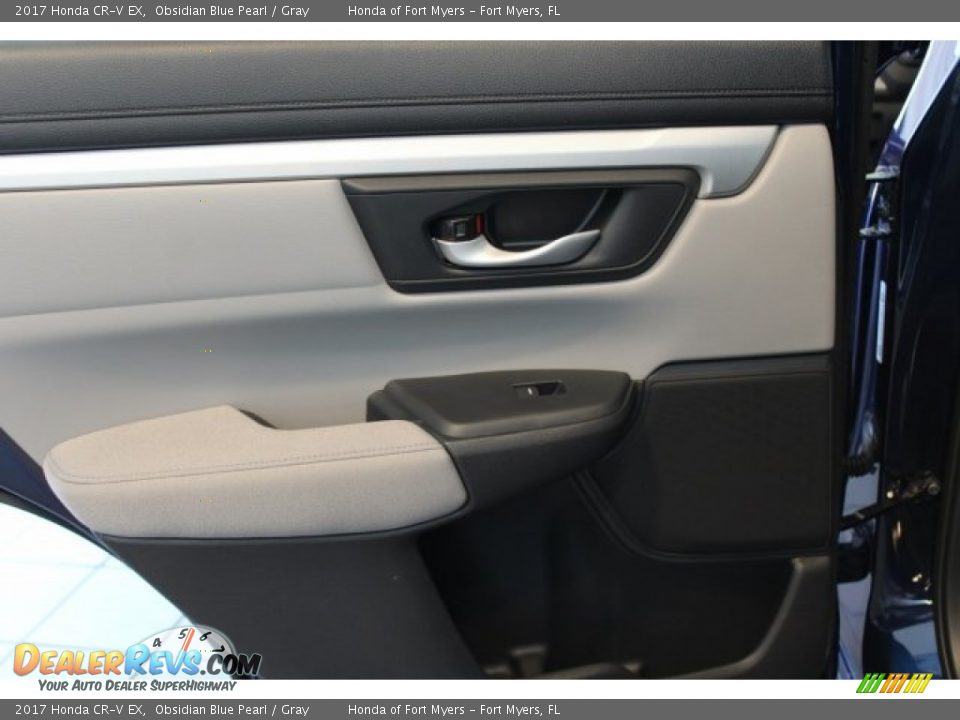 2017 Honda CR-V EX Obsidian Blue Pearl / Gray Photo #23