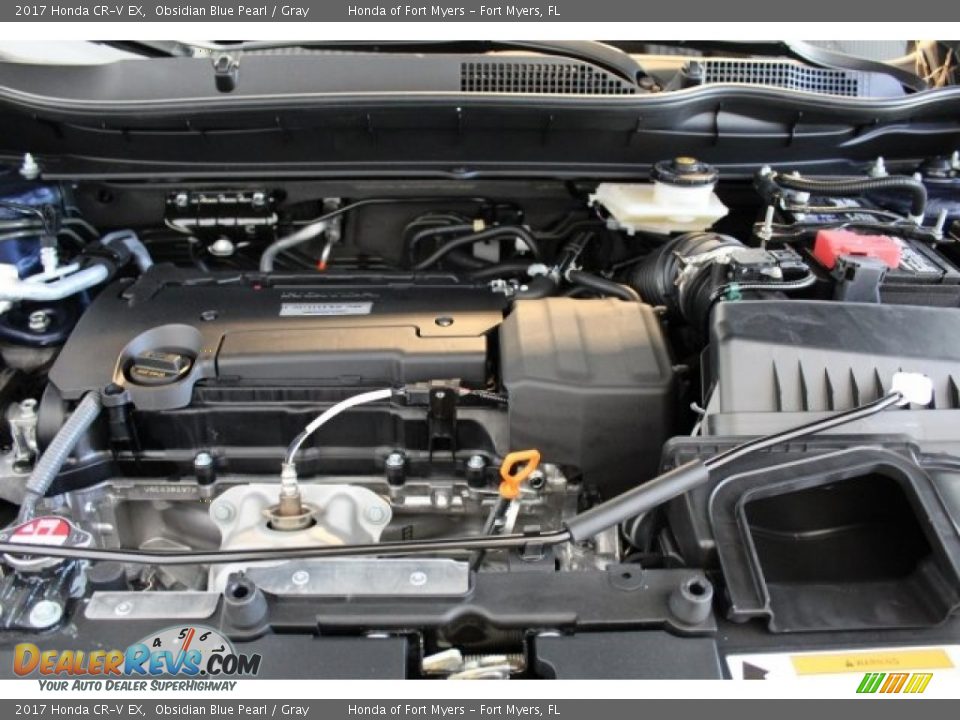 2017 Honda CR-V EX Obsidian Blue Pearl / Gray Photo #26