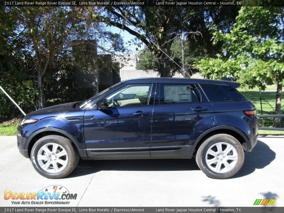 2017 Land Rover Range Rover Evoque SE Loire Blue Metallic / Espresso/Almond Photo #11