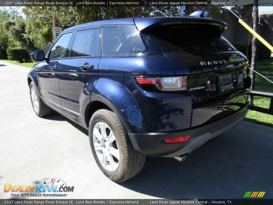 2017 Land Rover Range Rover Evoque SE Loire Blue Metallic / Espresso/Almond Photo #12