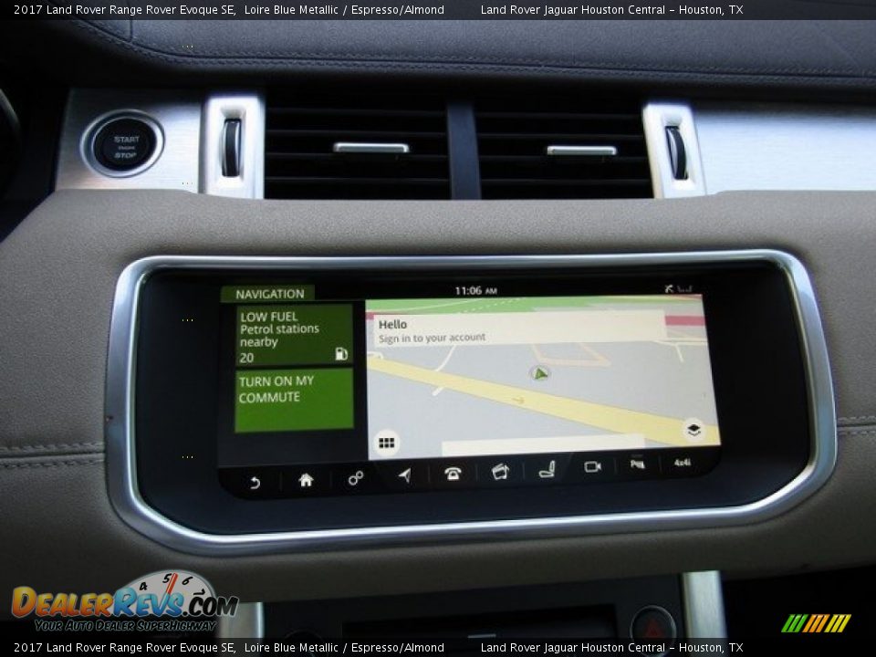 2017 Land Rover Range Rover Evoque SE Loire Blue Metallic / Espresso/Almond Photo #20