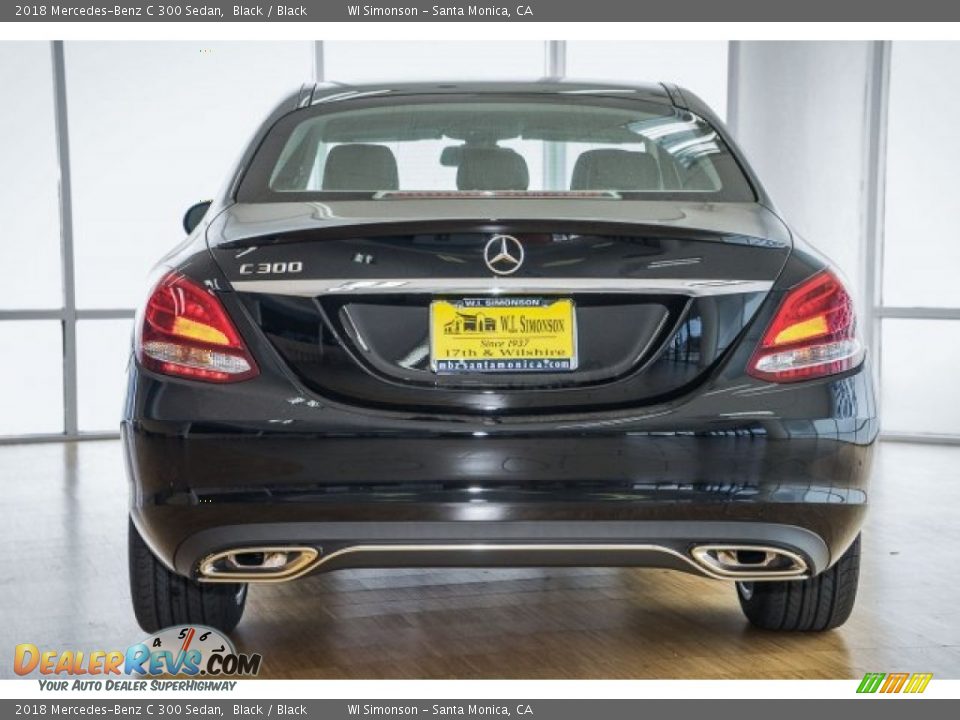 2018 Mercedes-Benz C 300 Sedan Black / Black Photo #4