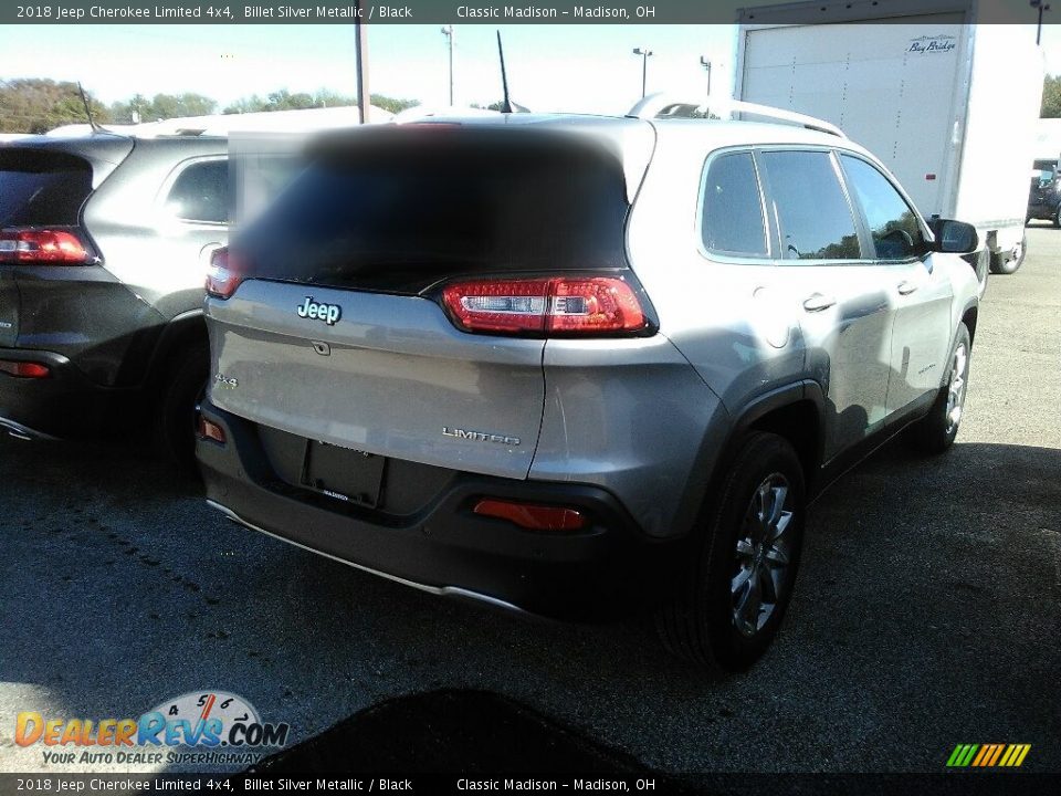 2018 Jeep Cherokee Limited 4x4 Billet Silver Metallic / Black Photo #2