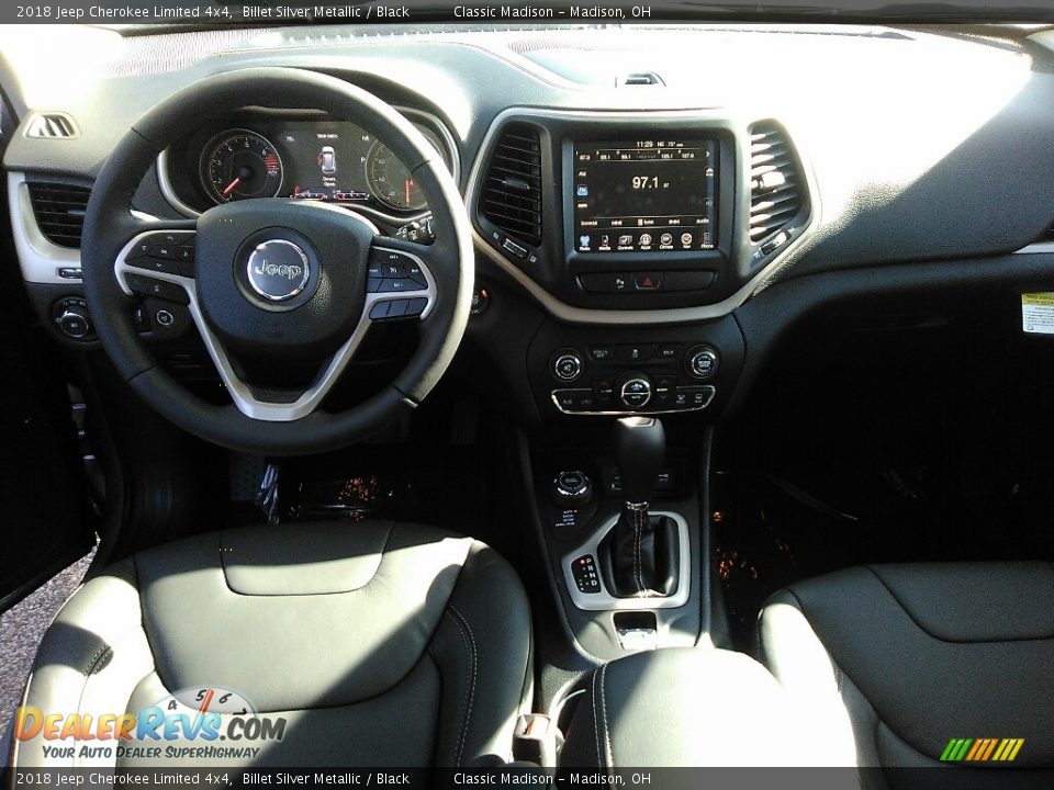 2018 Jeep Cherokee Limited 4x4 Billet Silver Metallic / Black Photo #7