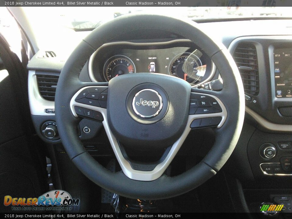 2018 Jeep Cherokee Limited 4x4 Billet Silver Metallic / Black Photo #8