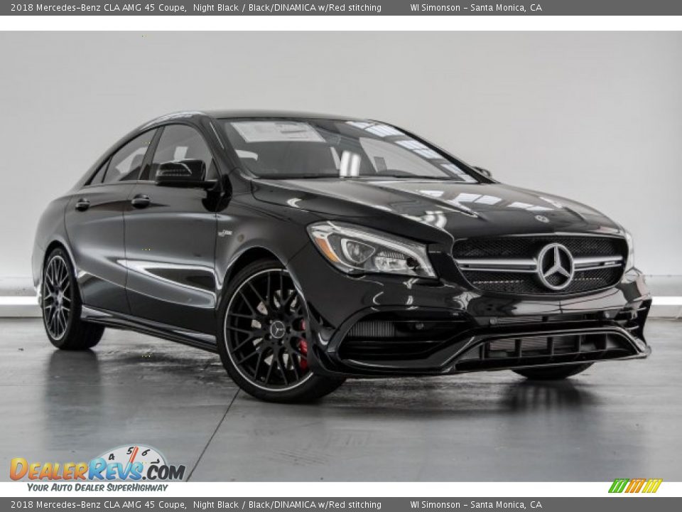 Front 3/4 View of 2018 Mercedes-Benz CLA AMG 45 Coupe Photo #12