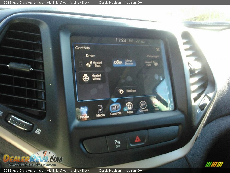 2018 Jeep Cherokee Limited 4x4 Billet Silver Metallic / Black Photo #12