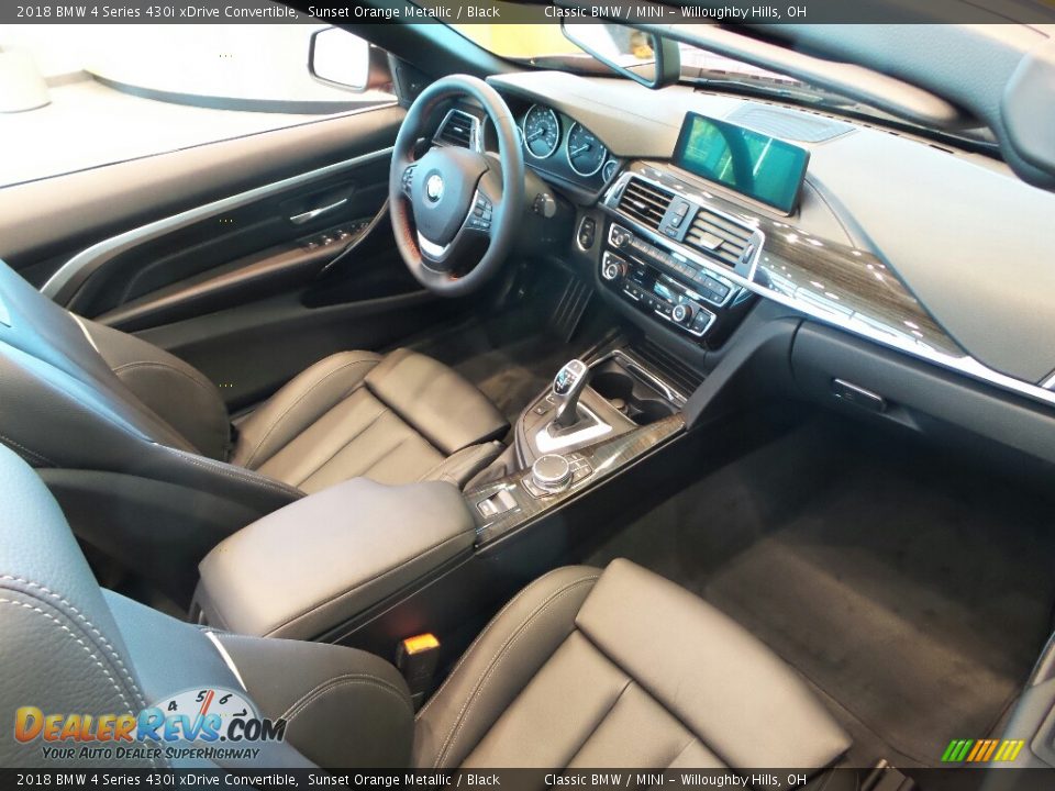 Black Interior - 2018 BMW 4 Series 430i xDrive Convertible Photo #5