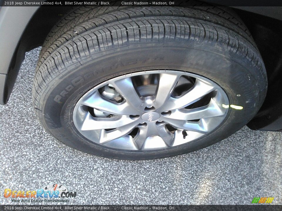 2018 Jeep Cherokee Limited 4x4 Billet Silver Metallic / Black Photo #15