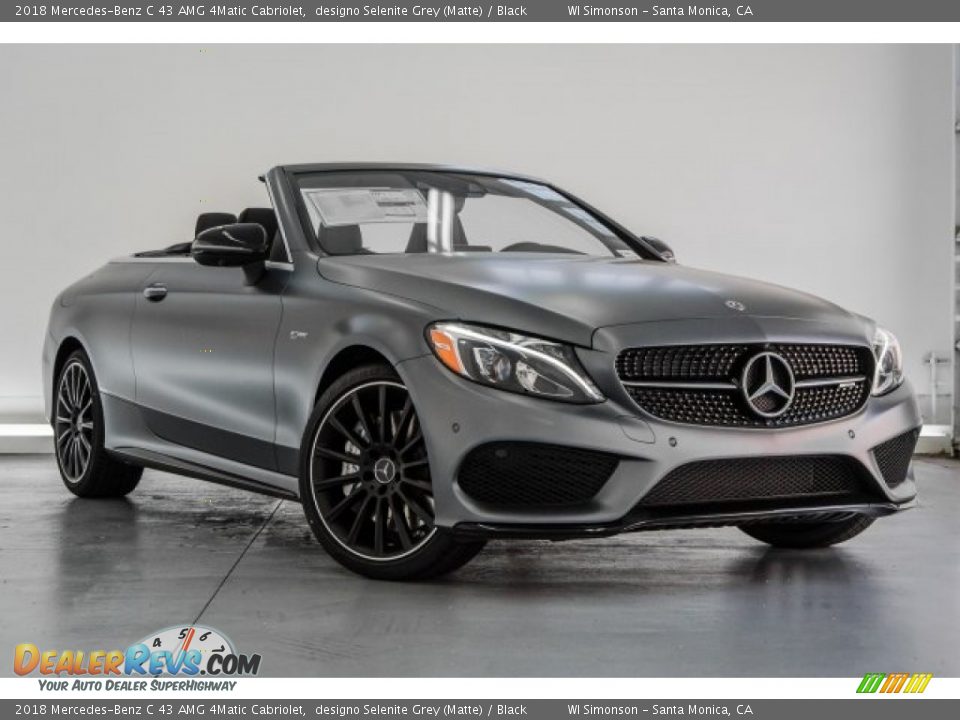 2018 Mercedes-Benz C 43 AMG 4Matic Cabriolet designo Selenite Grey (Matte) / Black Photo #12