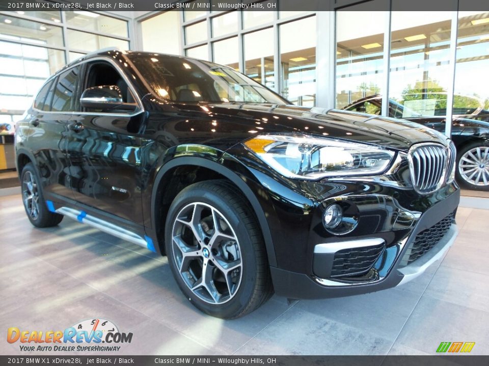 2017 BMW X1 xDrive28i Jet Black / Black Photo #1