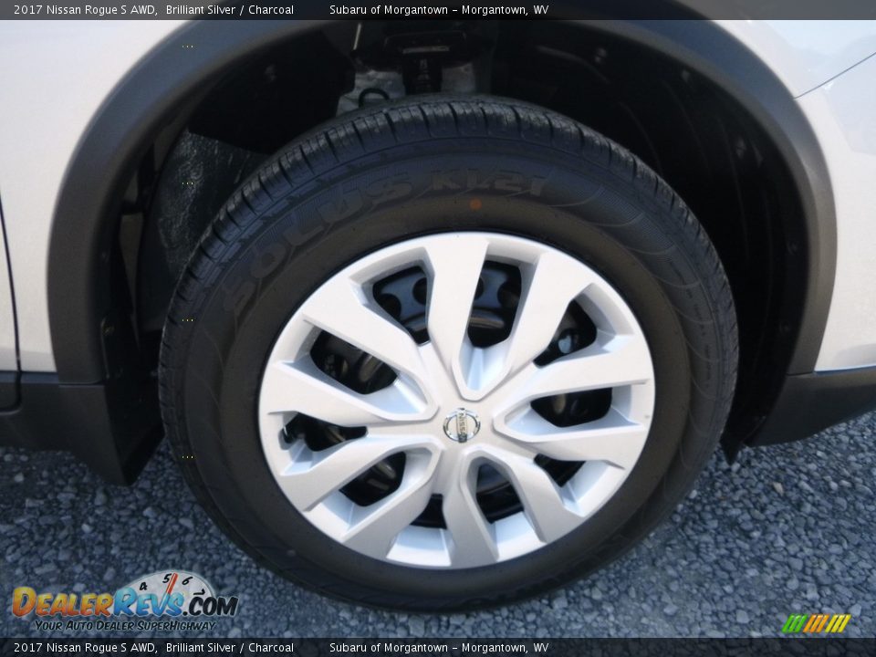 2017 Nissan Rogue S AWD Brilliant Silver / Charcoal Photo #2